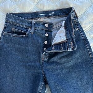 New without tags—
Slightly distressed Button Fly jeans